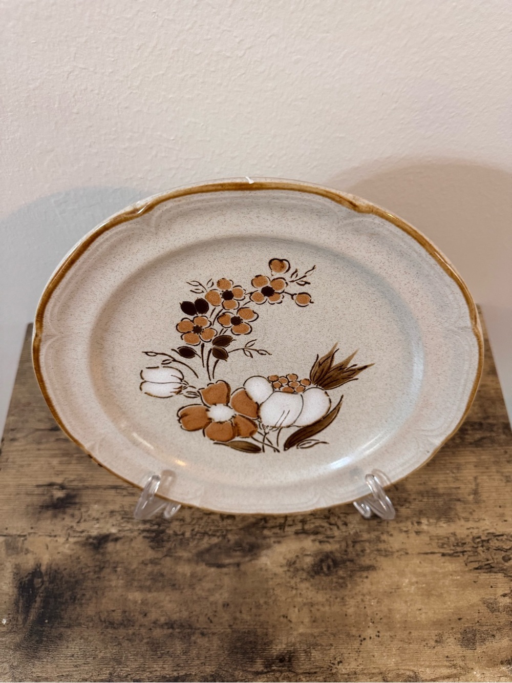 Vintage Baroque Autumn Fair Japan Stoneware Dinner Plate | Heartside - Picture 5 of 9